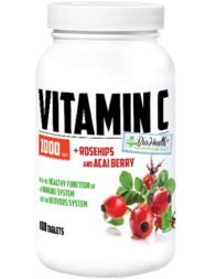 Отдельные витамины BioHealth Vitamin C 1000 мг + Rosehips  (120 таб)
